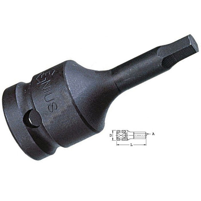 Genius Tools 466007 1/2"-os gépi dugókulcs fej, imbusz, 7/32" termék fő termékképe