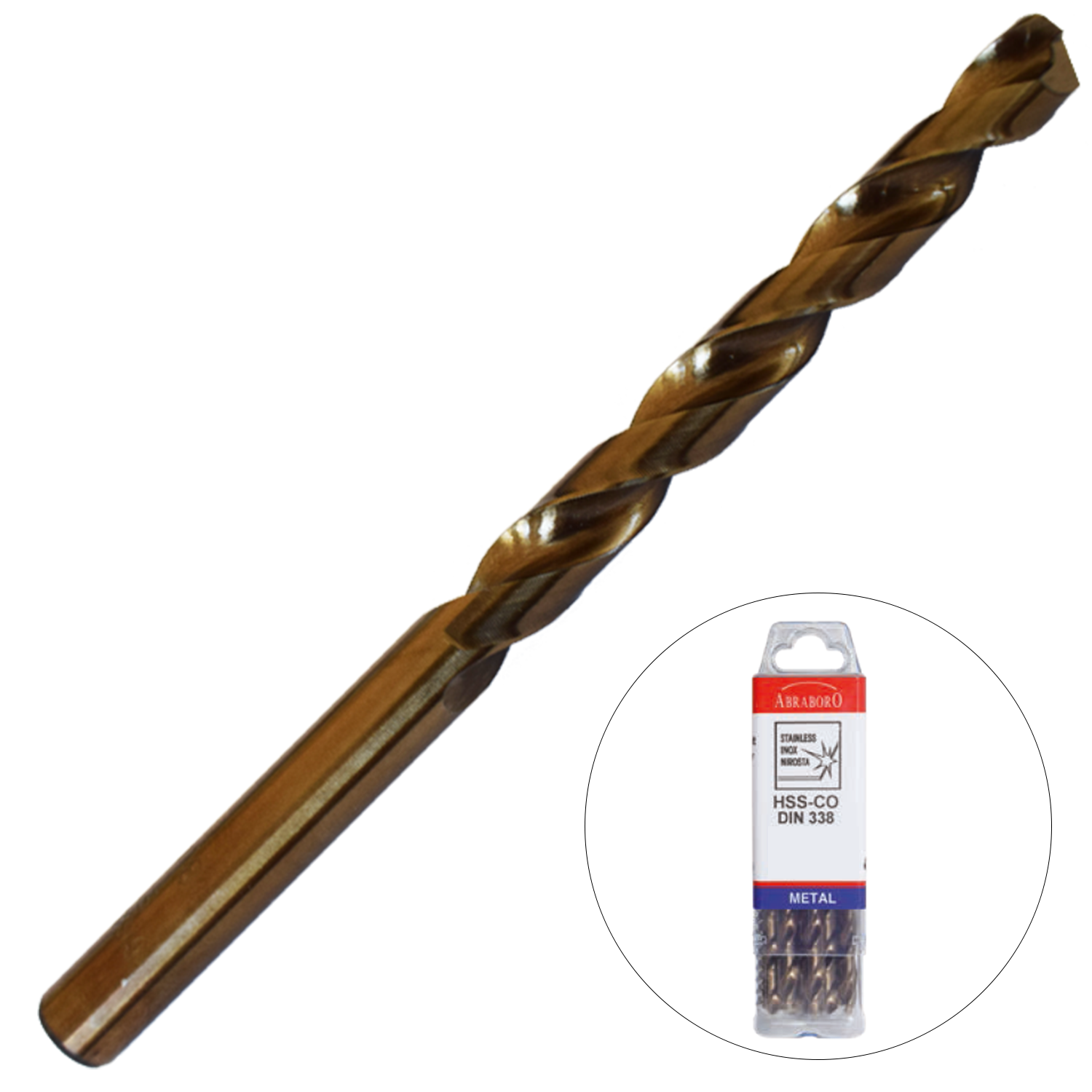 Abraboro 5 x 86 / 52 mm HSS-Co fémcsigafúró X-Pack, 10 db/csomag termék fő termékképe