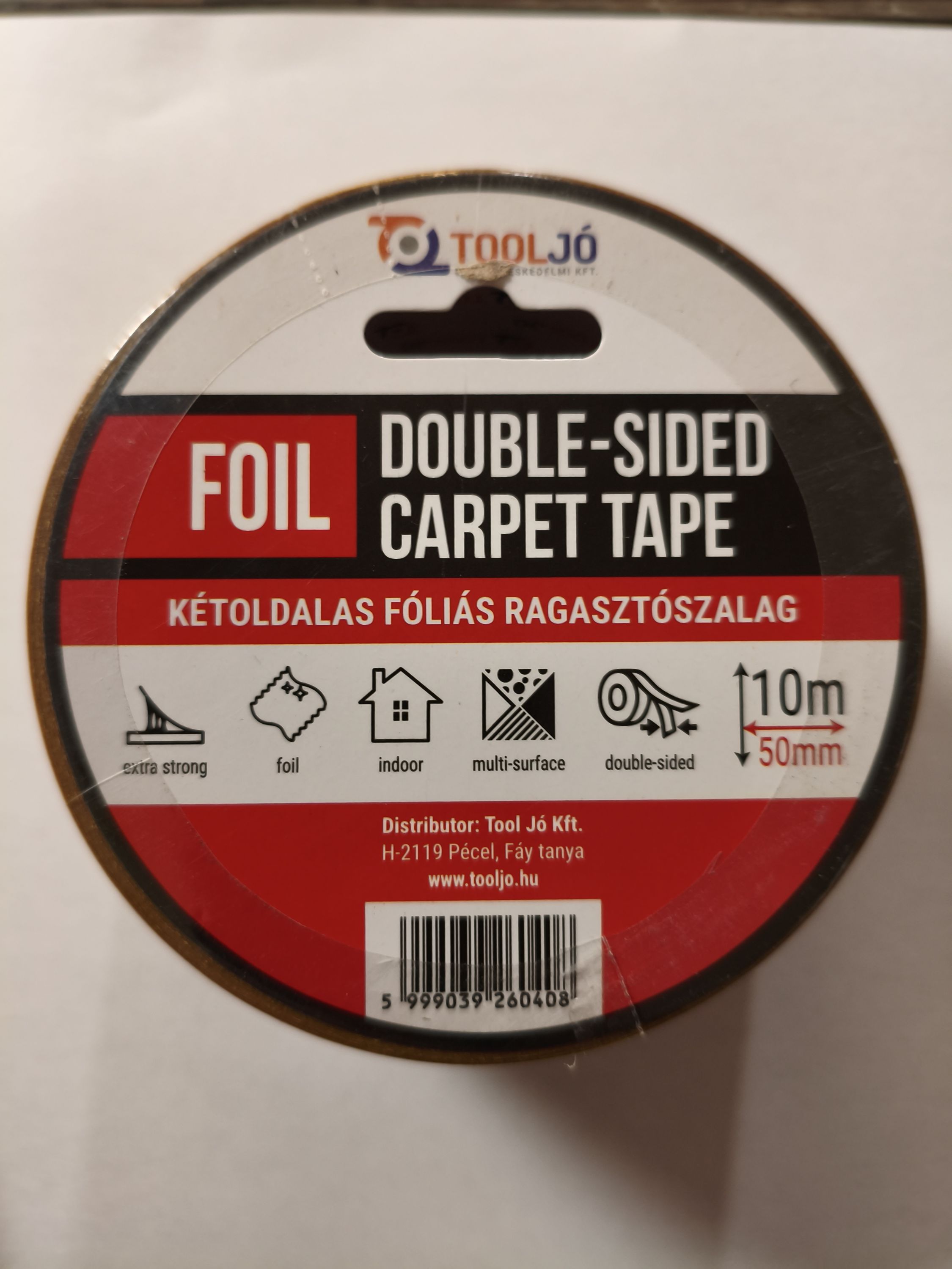 Kétoldalas ragasztószalag fóliás 50mmx10m (469)(72 termék fő termékképe