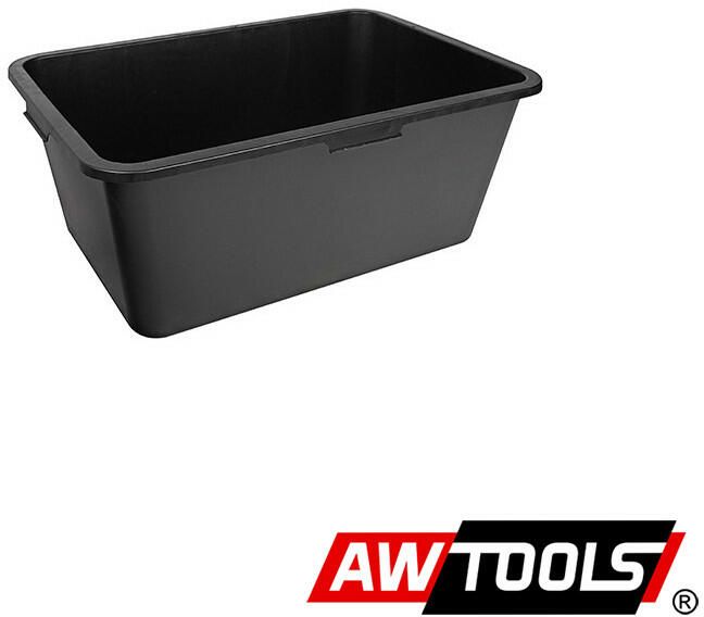 AW TOOLS Habarcskeverőláda, PVC, 60L-es, Fekete termék fő termékképe