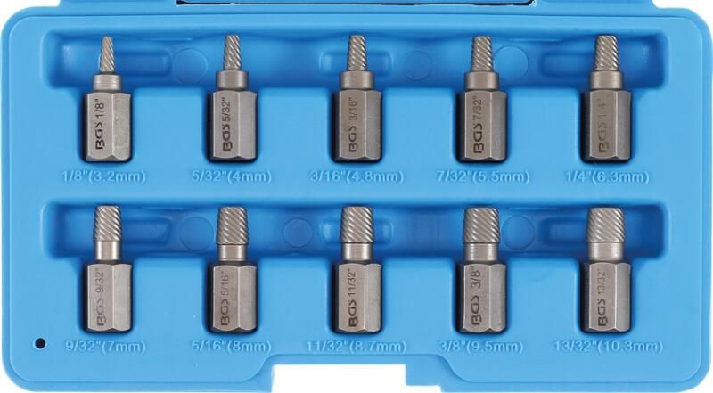 BGS Csavarkiszedő készlet, sérült fejű csavarokhoz Torx-XZN-Imbusz 10db-os termék fő termékképe