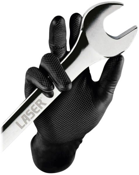 Grippaz Nitril kesztyű 50db/doboz 9/L Fekete termék fő termékképe