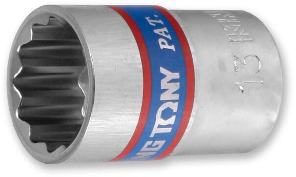 KING TONY Dugókulcs - crowafej 3/8" 12 lap normál 13 mm termék fő termékképe