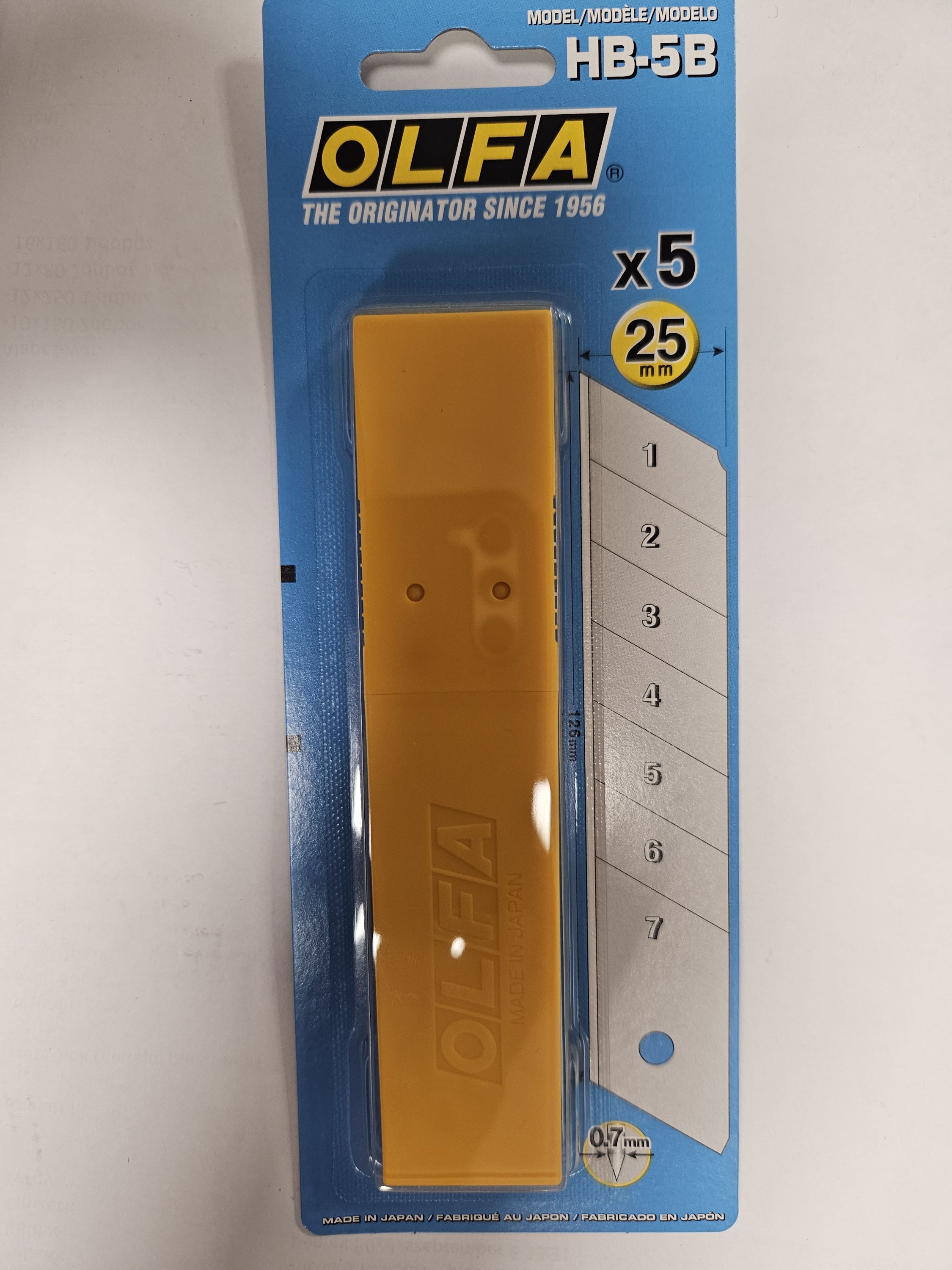 OLFA Szikepenge 25mm 5db/csomag termék fő termékképe