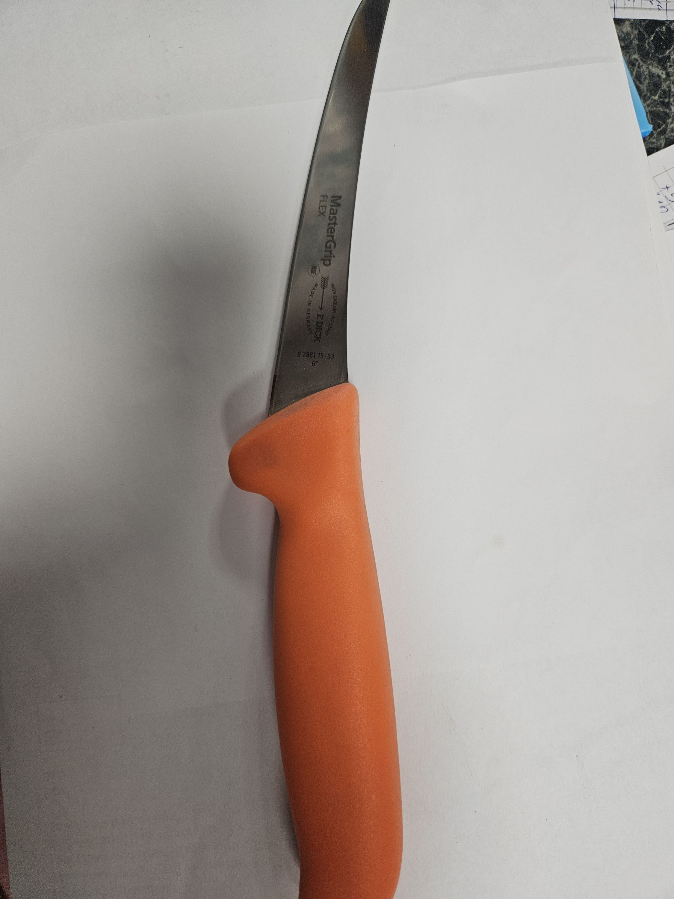 DICK MasterGrip csontozókés, flexibilis pengével (15 cm) narancs, ívelt, normál termék fő termékképe