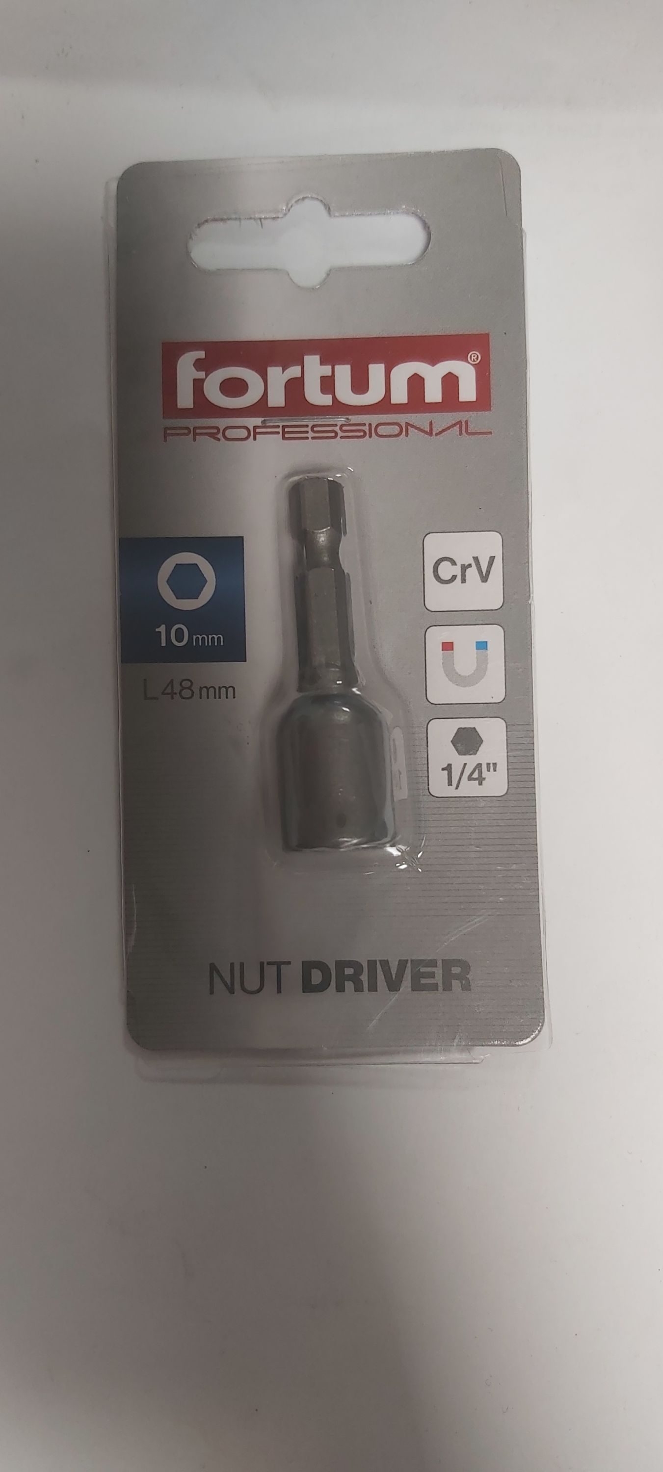 FORTUM Dugókulcs 10mm 1/4" befogatású termék fő termékképe