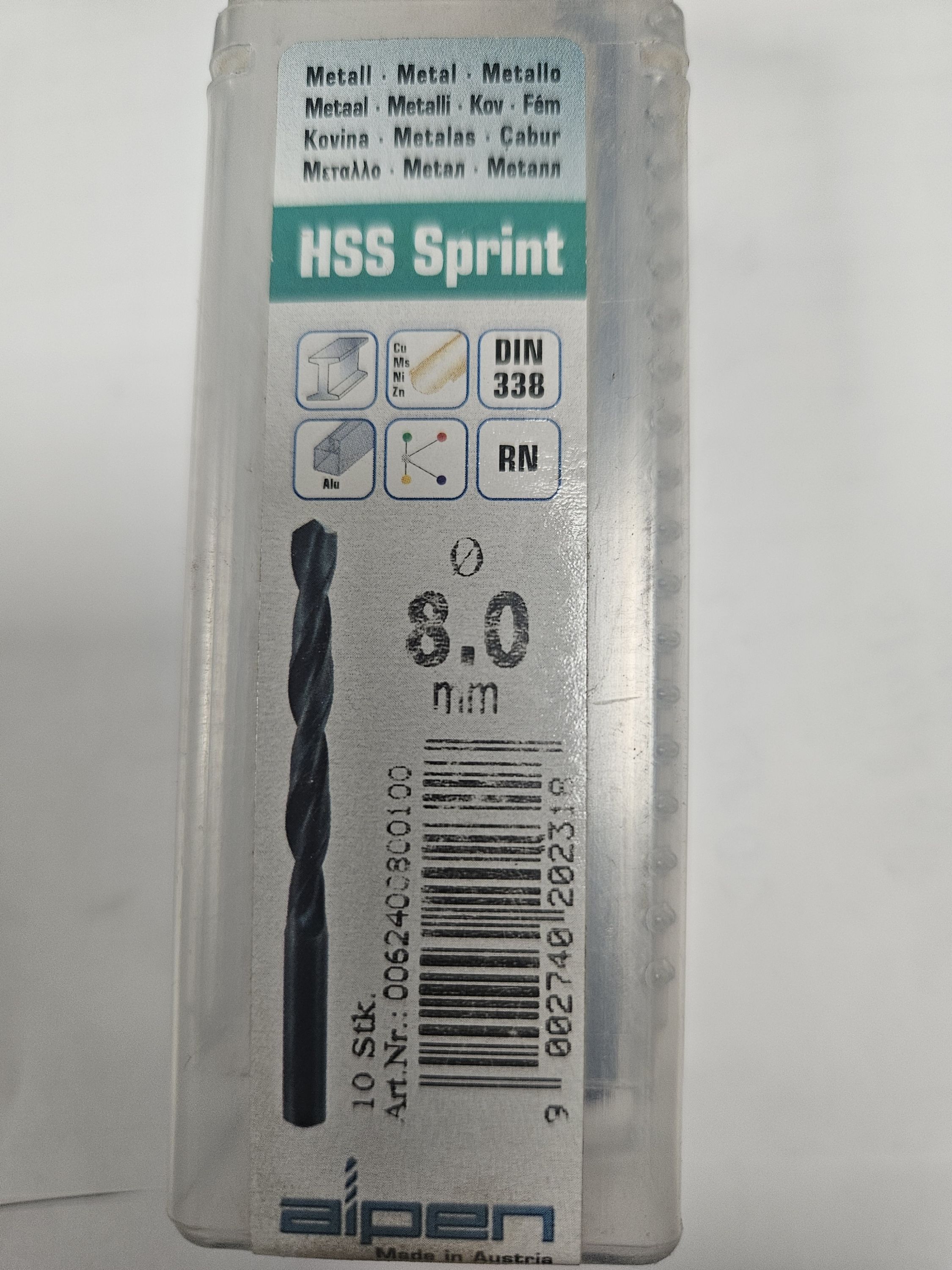 Alpen csigafúró HSS Sprint 8,0mm (flexi ) termék fő termékképe