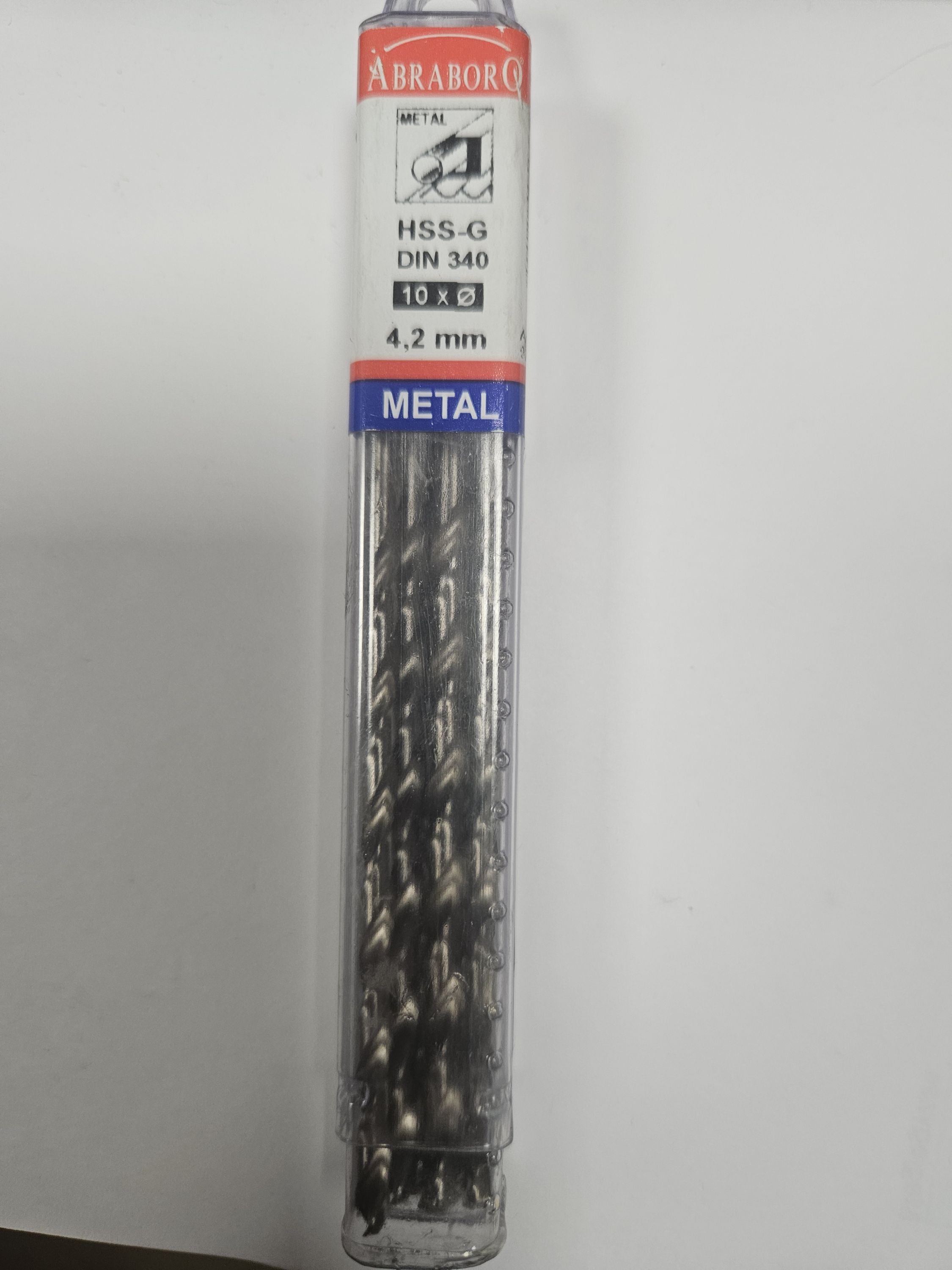 ABRABORO 4.2 x 119 / 78 mm HSS-GS hosszú hengeres szárú fémcsigafúró termék fő termékképe