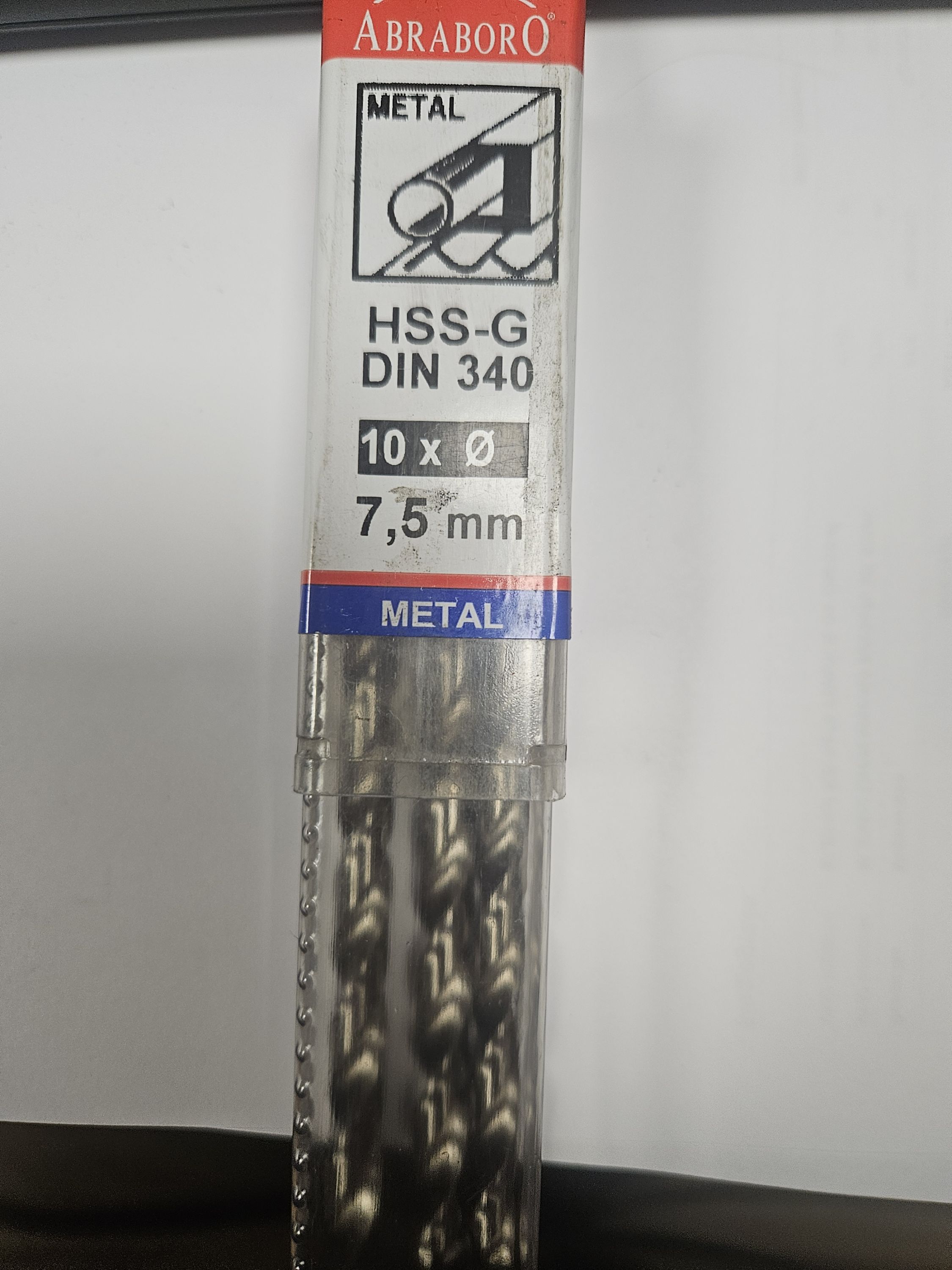 ABRABORO 7.5 x 156 / 102 mm HSS-GS hosszú hengeres szárú fémcsigafúró termék fő termékképe