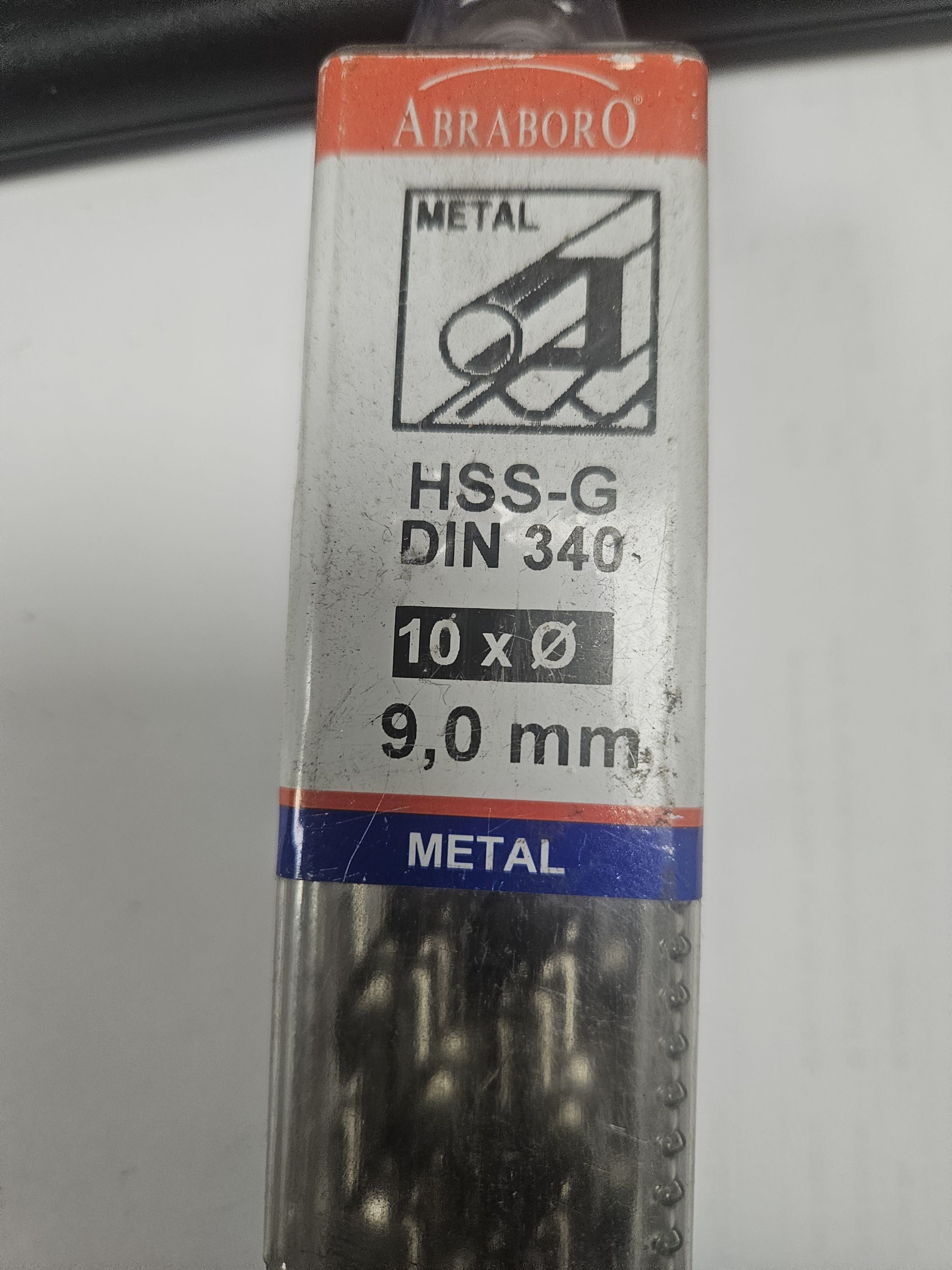 ABRABORO 9 x 175 / 115 mm HSS-GS hosszú hengeres szárú fémcsigafúró termék fő termékképe