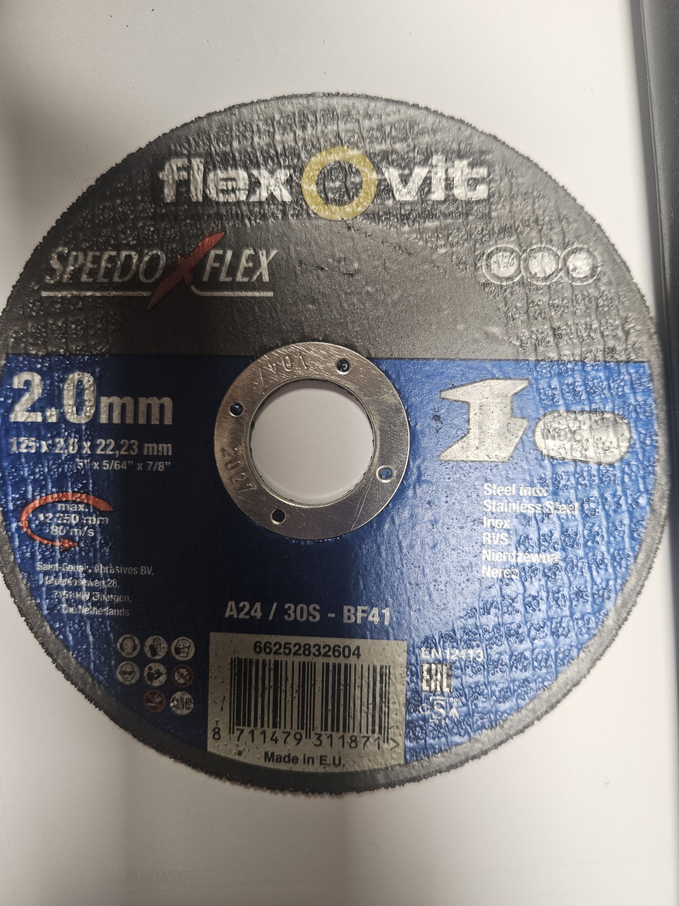 SPEEDOFLEX Vágókorong 125x2x22,23mm INOX termék fő termékképe