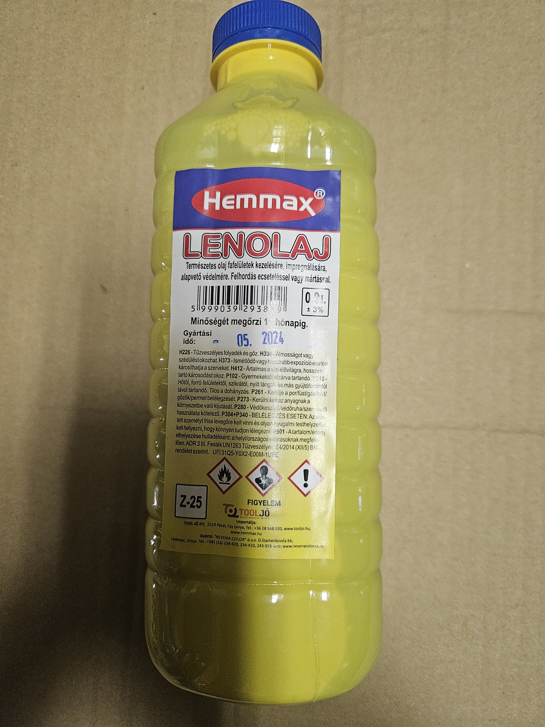 HEMMAX Lenolaj 0.9Literes termék fő termékképe