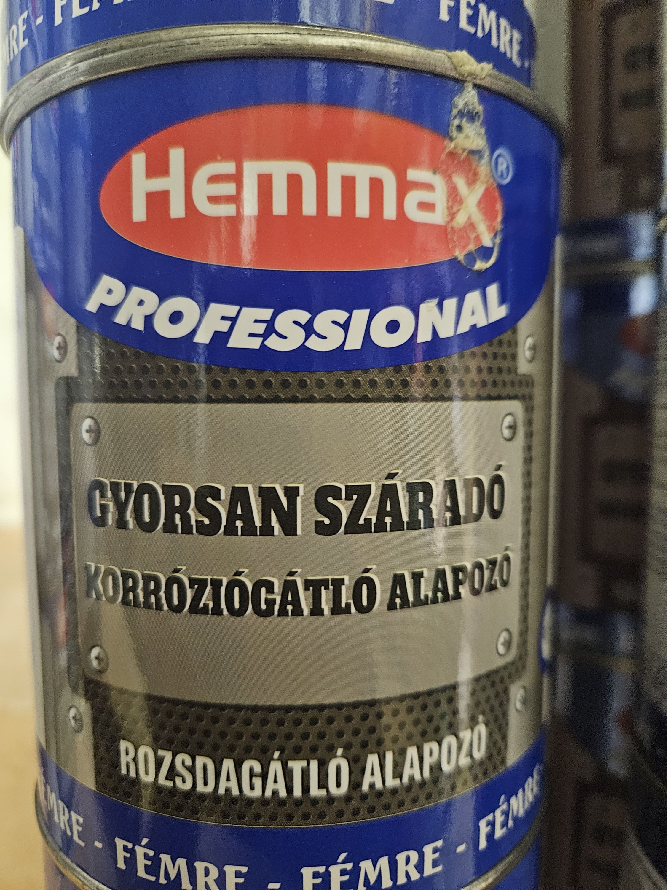 HEMMAX Gyorsan száradó koroziógátló alapozófesték fekete 3.5 Literes termék fő termékképe
