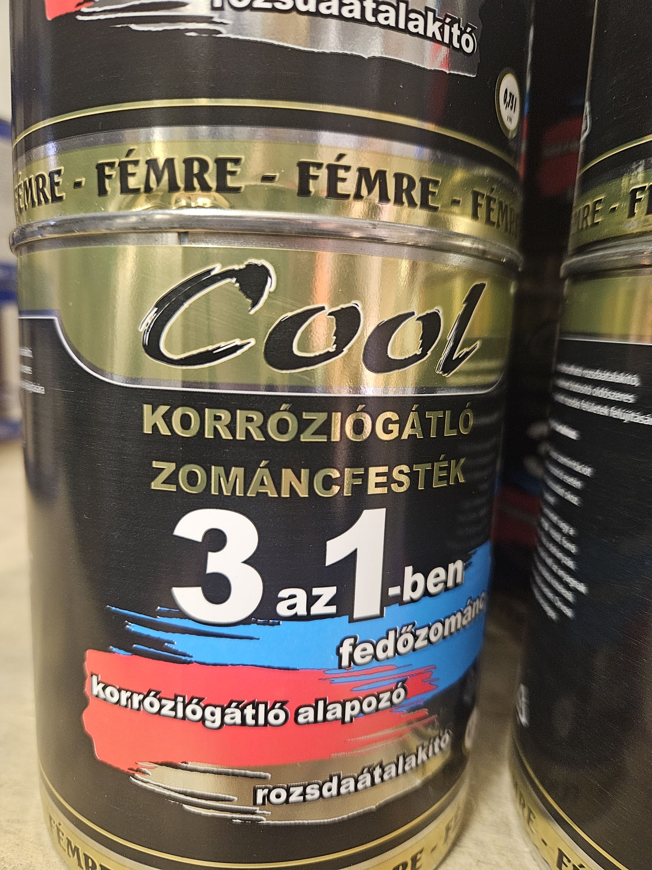 COOL 3 az 1 ben koroziógátló zománcfesték antracit 2.5 Literes termék fő termékképe