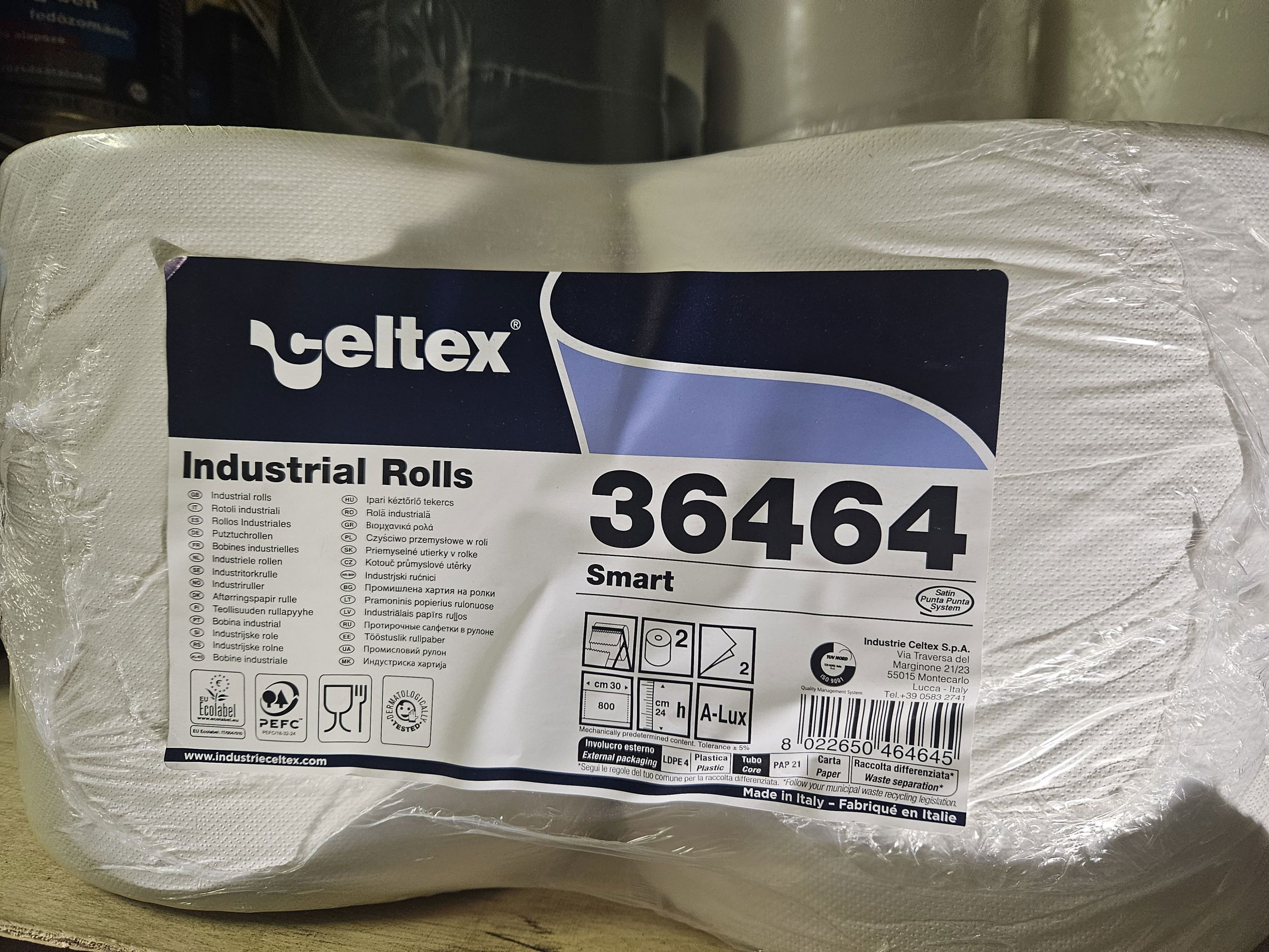 CELTEX ipari papírtörlő 2 rétegű 800 lapos termék fő termékképe