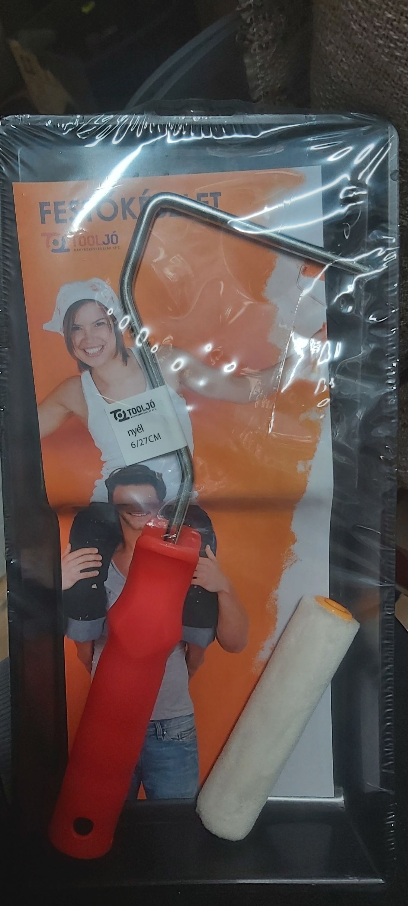 TOOLJO Festő készlet radiátor velúr 10cm henger + nyél + tál termék fő termékképe