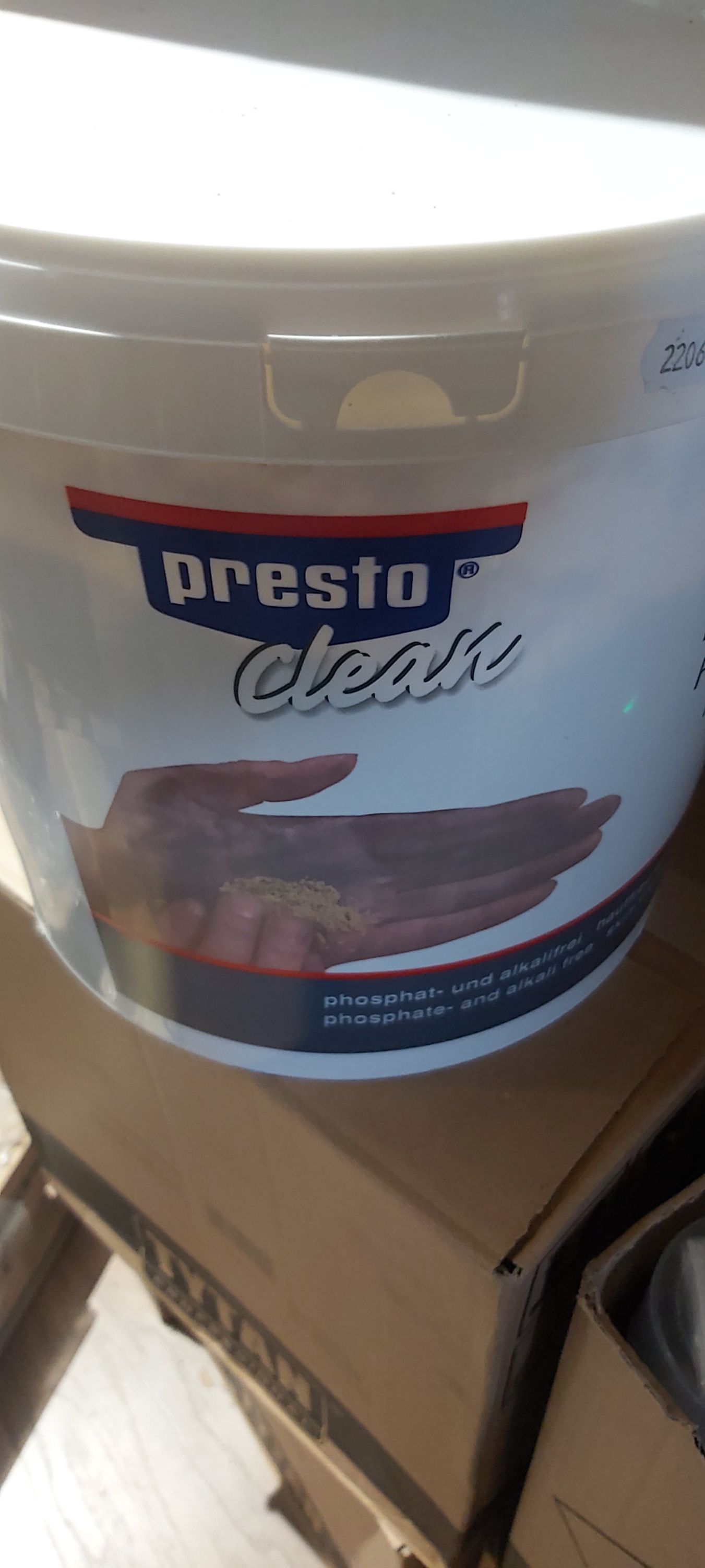 PRESTO CLEAN fűrészporos kéztísztító 10 literes termék fő termékképe