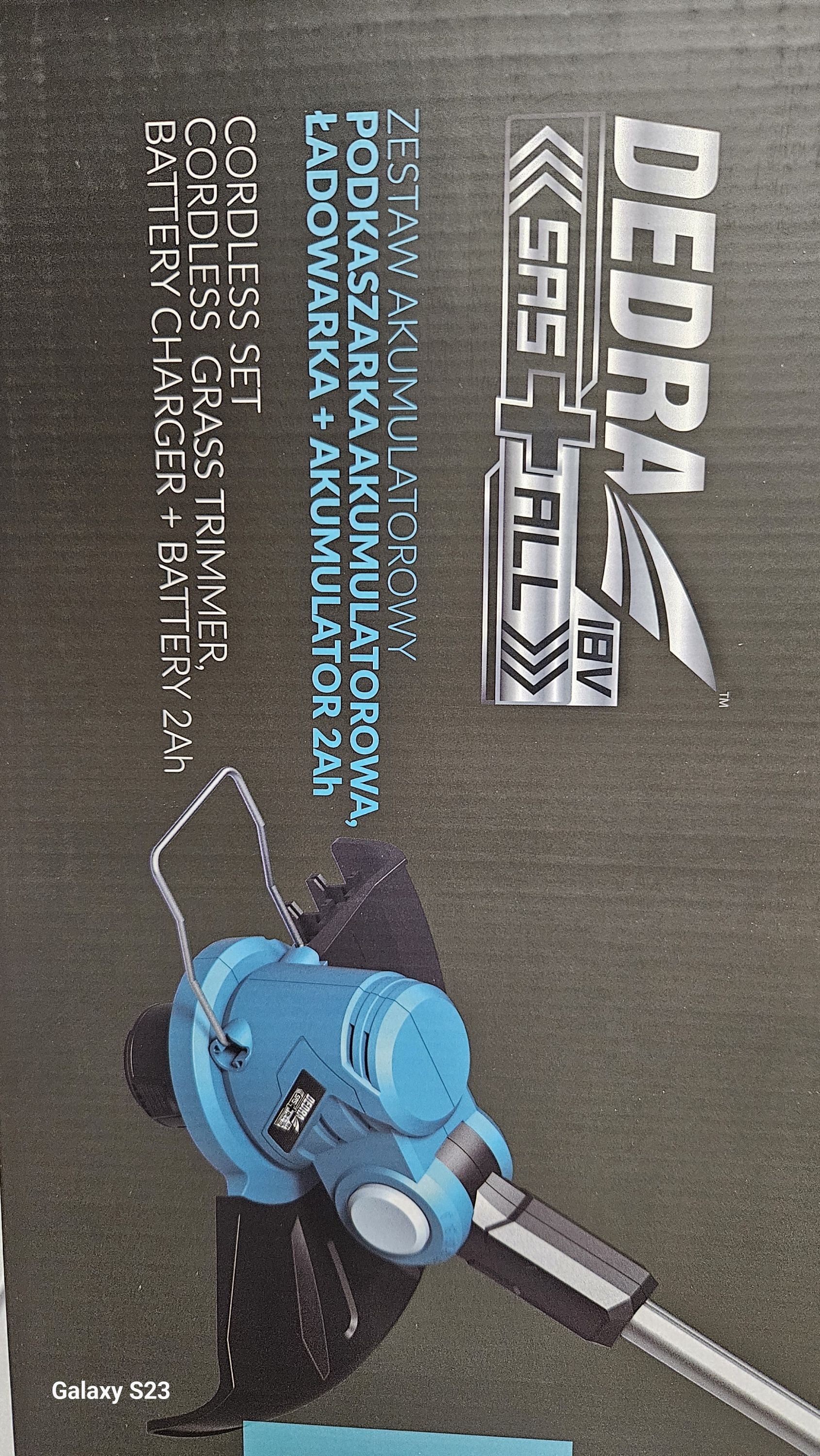 DEDRA Akkumulátoros szegélynyíró 18V ( gép + 1db akkumulátor + töltő) termék fő termékképe