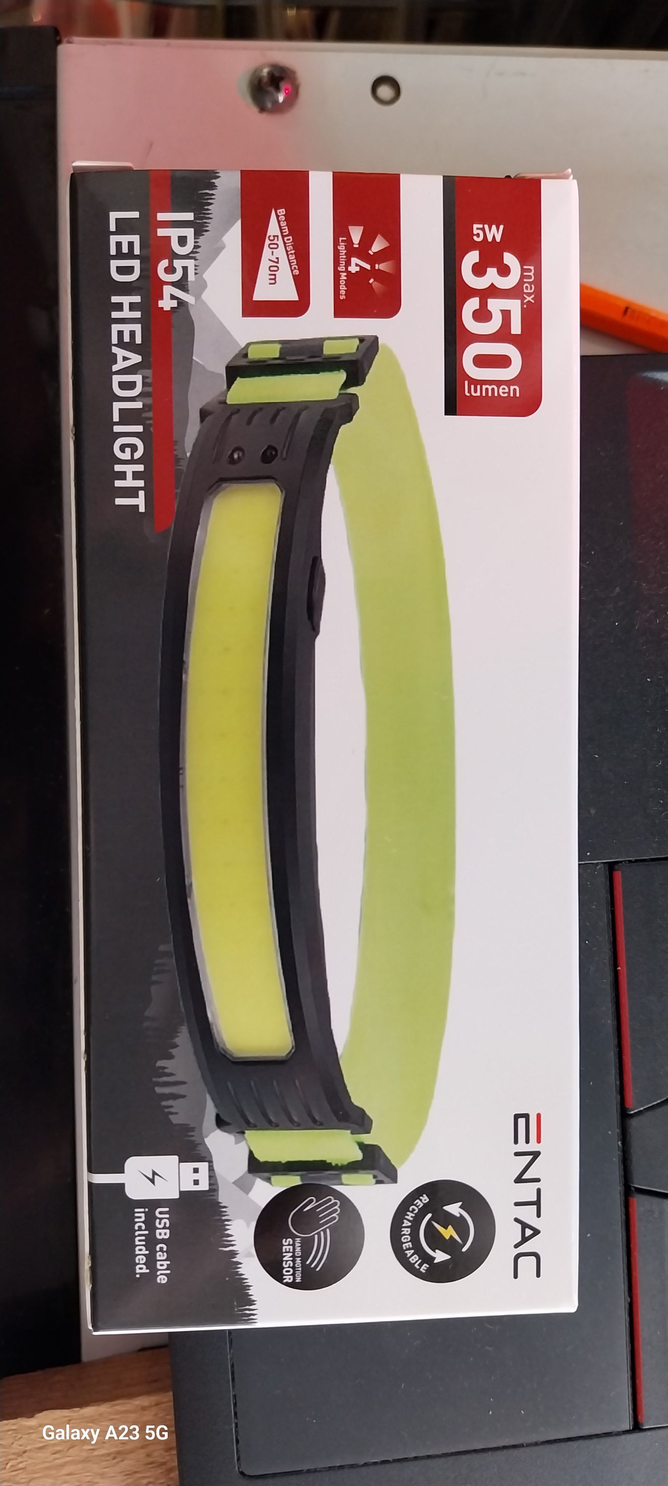 ENTAC Fejlámpa ,350 Lumen ,IP54 termék fő termékképe