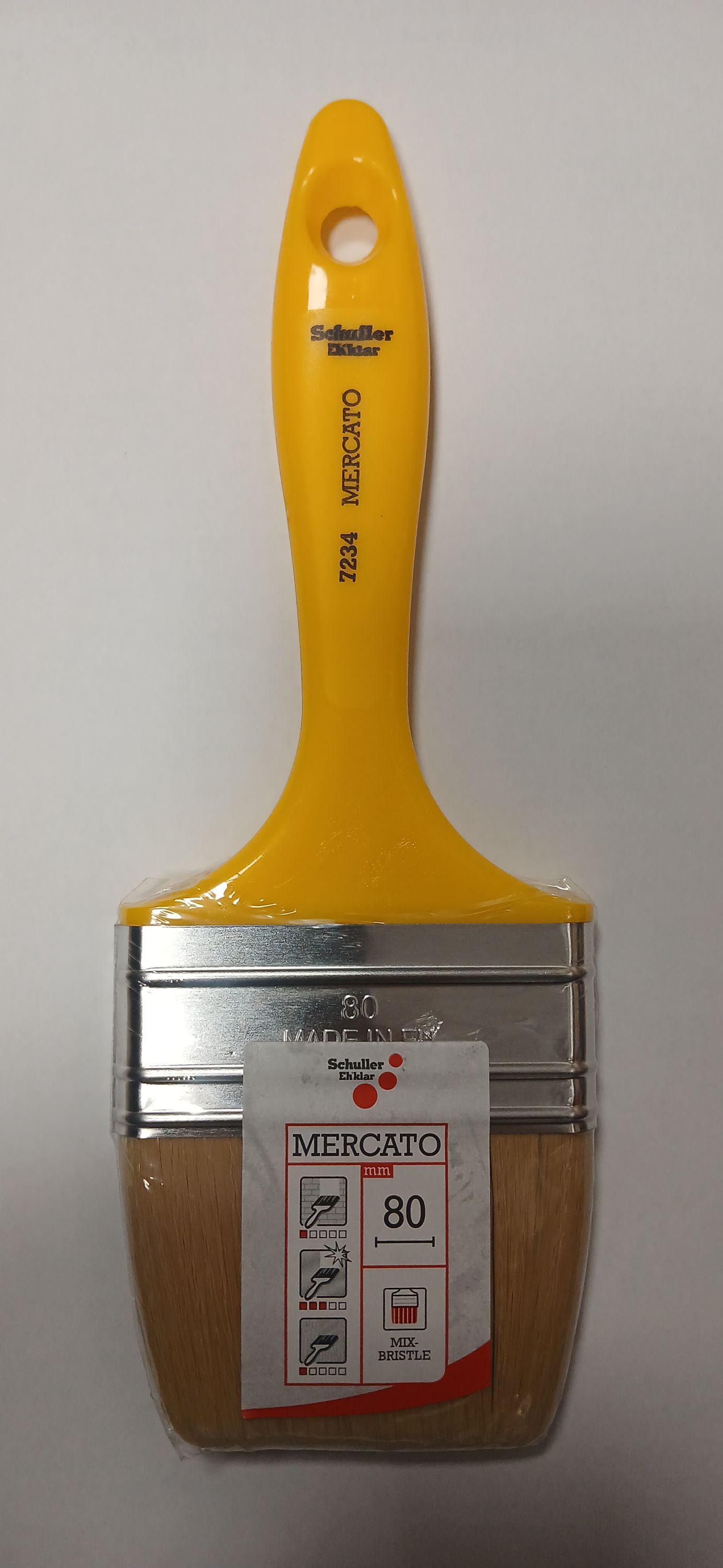 Schuller Eh'klar SCHULLER ecset 80 mm , sárga nyél termék fő termékképe
