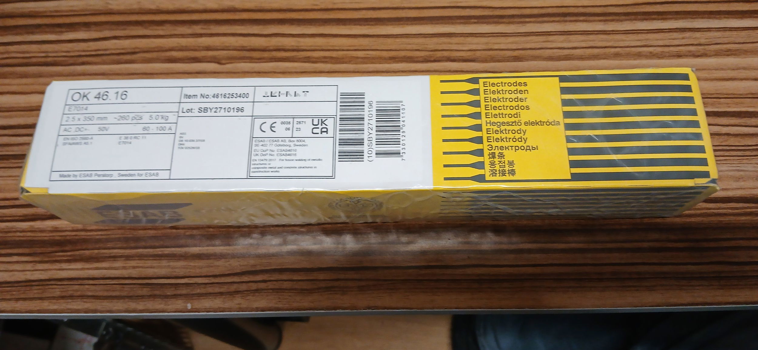 Esab OK 4616 Elektróda 2,5 mm 5kg termék fő termékképe