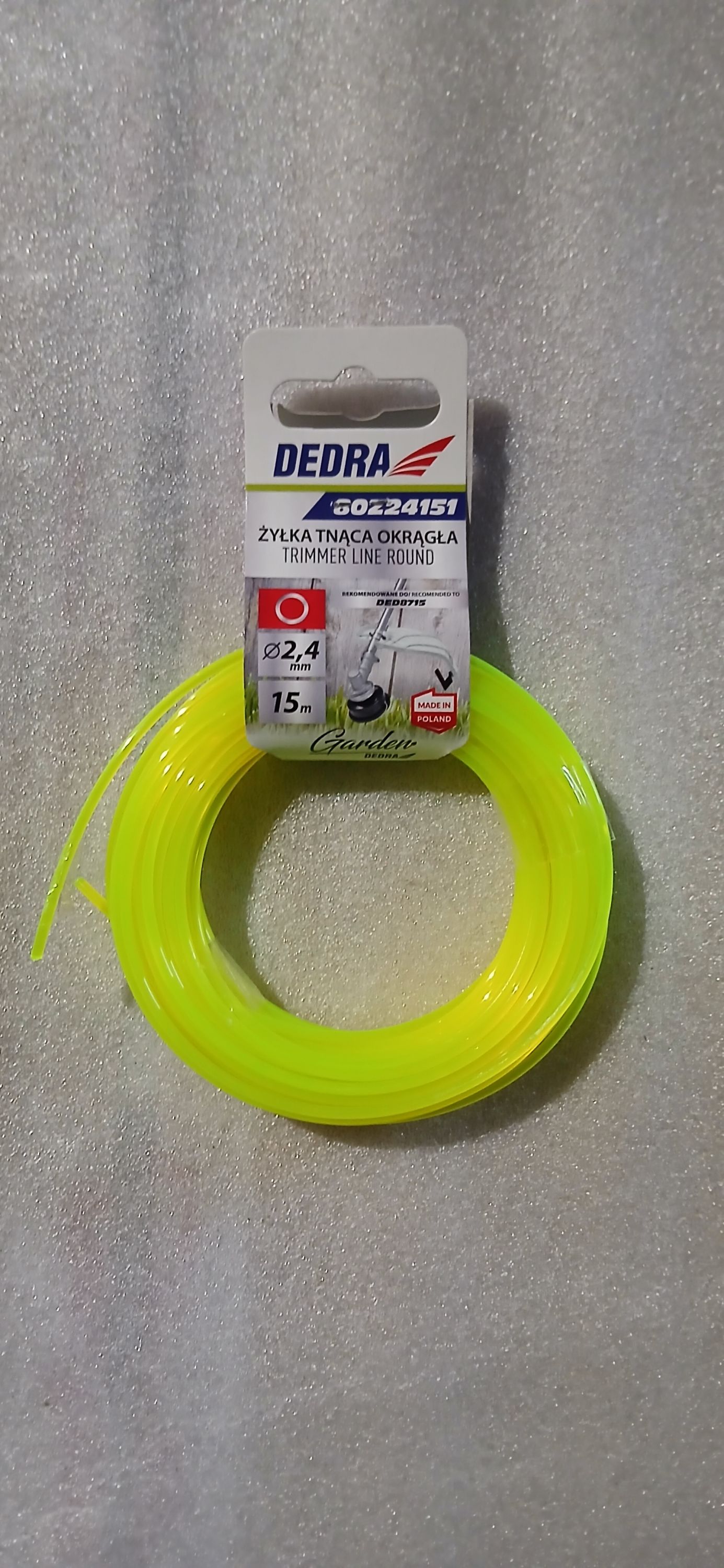 DEDRA Damil kerek  2,4mmx15m termék fő termékképe