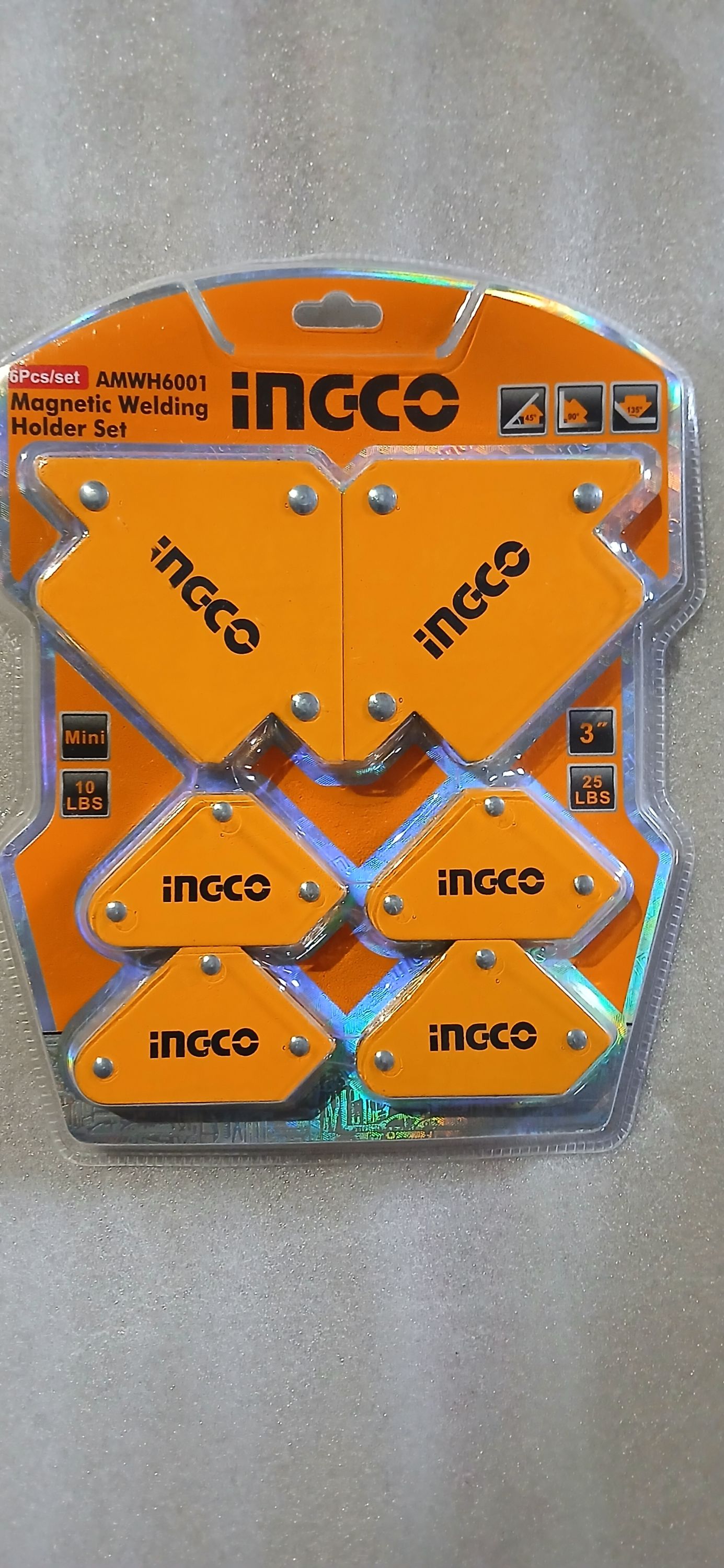 INGCO hegesztő mágnes készlet 6 darabos termék fő termékképe