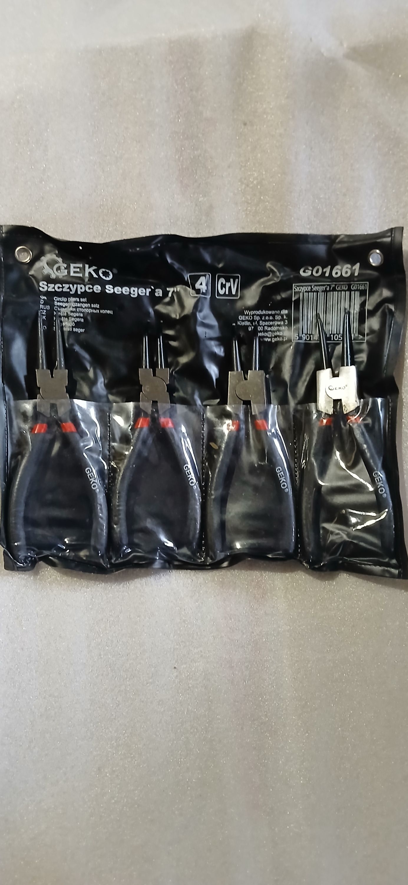 GEKO  Seeger fogó készlet 4 darabos termék fő termékképe