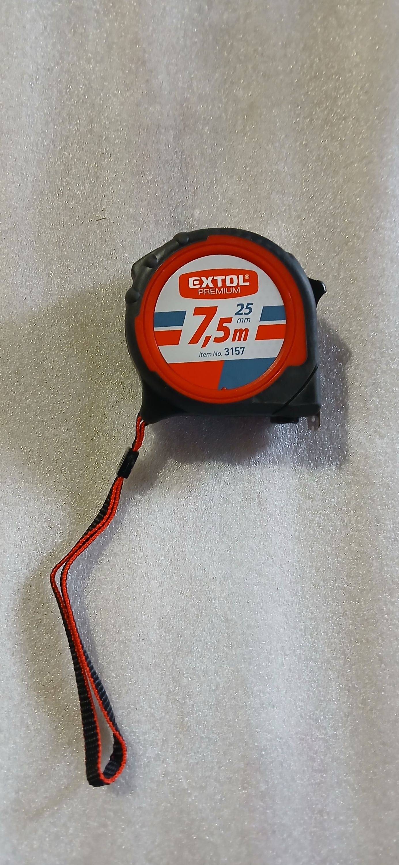 EXTOL mérőszalag gumírozott 7,5 méter termék fő termékképe