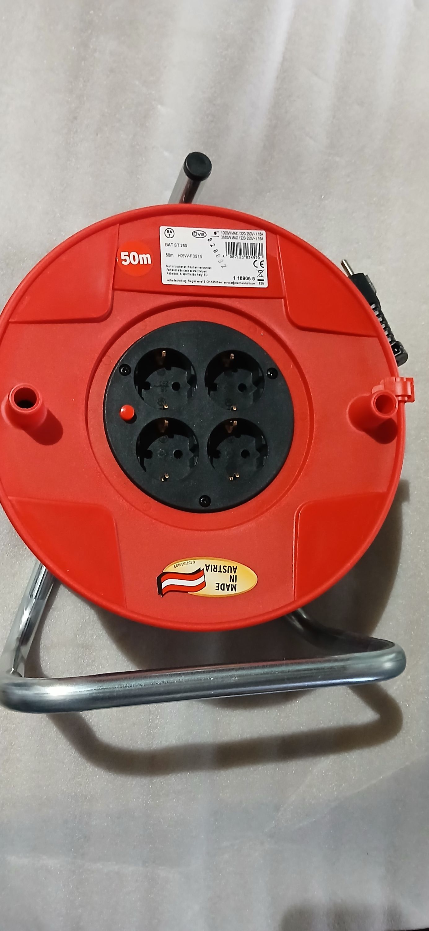 Brennenstuhl kábeldobos hosszíbtó 50 méter 4foglalatos termék fő termékképe