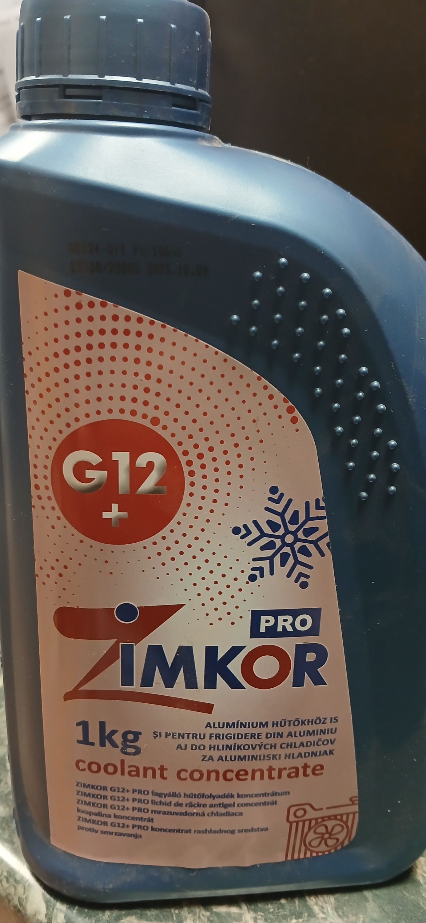 Zimkor 72' Fagyáló hűtőfolyadék koncentrátum 1 Literes termék fő termékképe