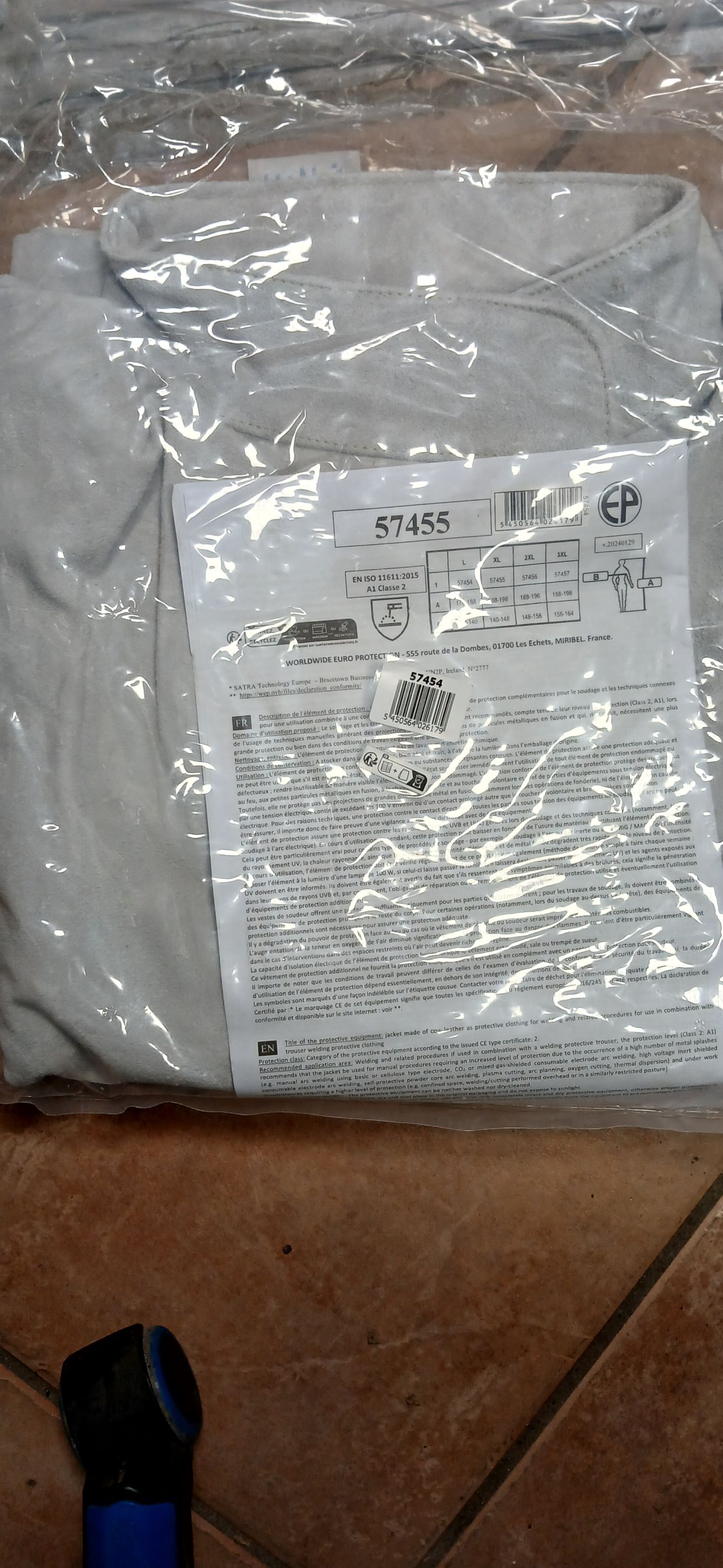 Hegesztő Bőrkabát L-es termék fő termékképe