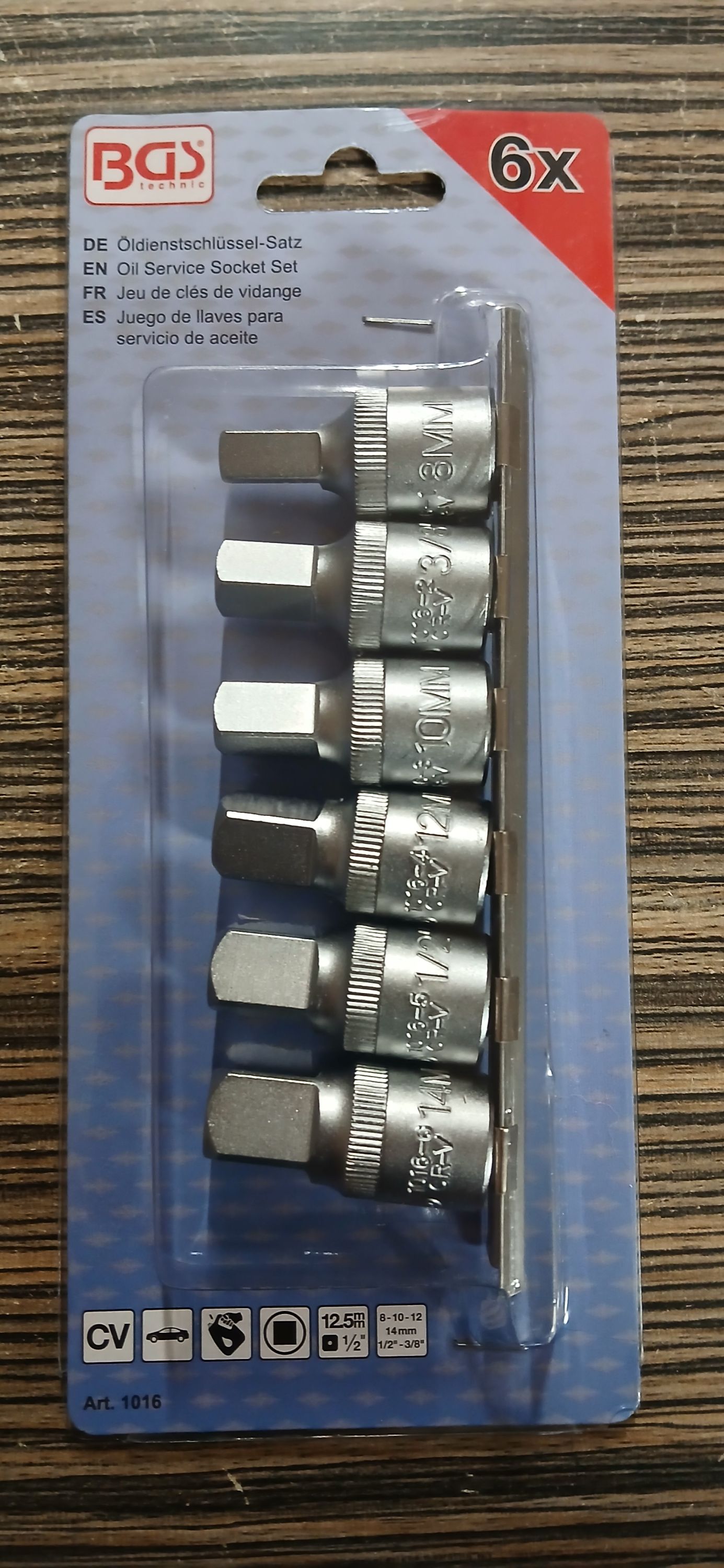 Bgs Olajleeresztő kulcs készlet 6részes termék fő termékképe
