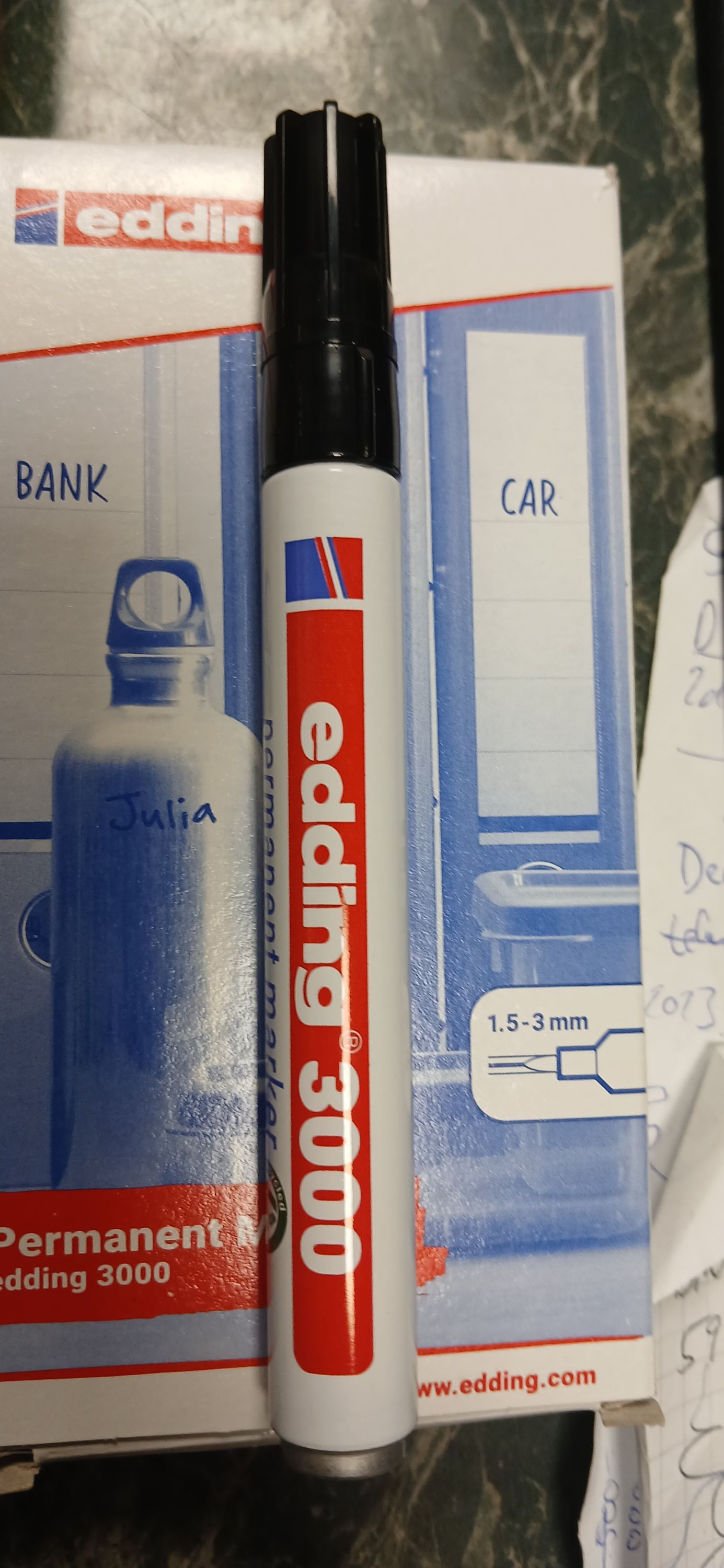 EDDING Filc 3000 fekete1,5-3mm termék fő termékképe