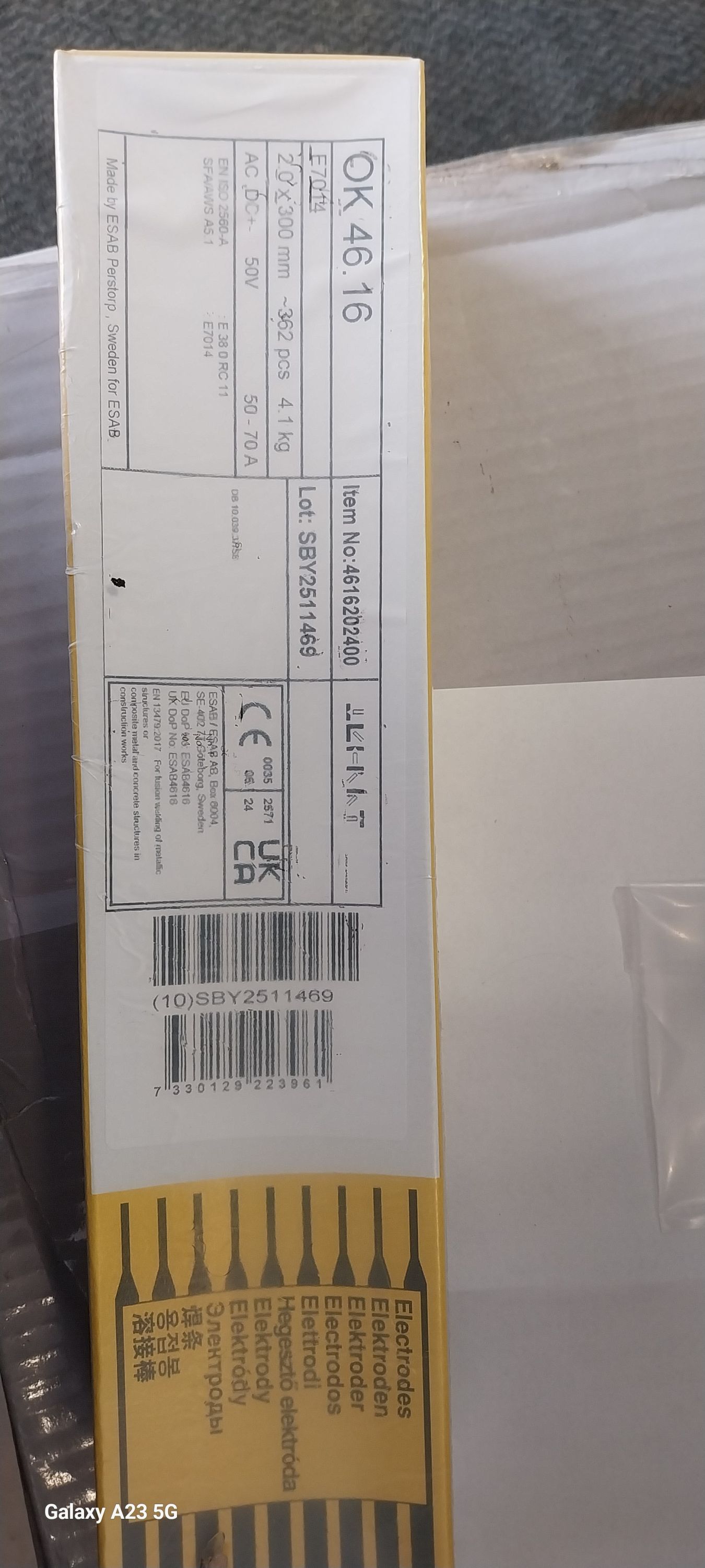 Esab OK 4616 Elektróda 2 mm 4,1kg termék fő termékképe