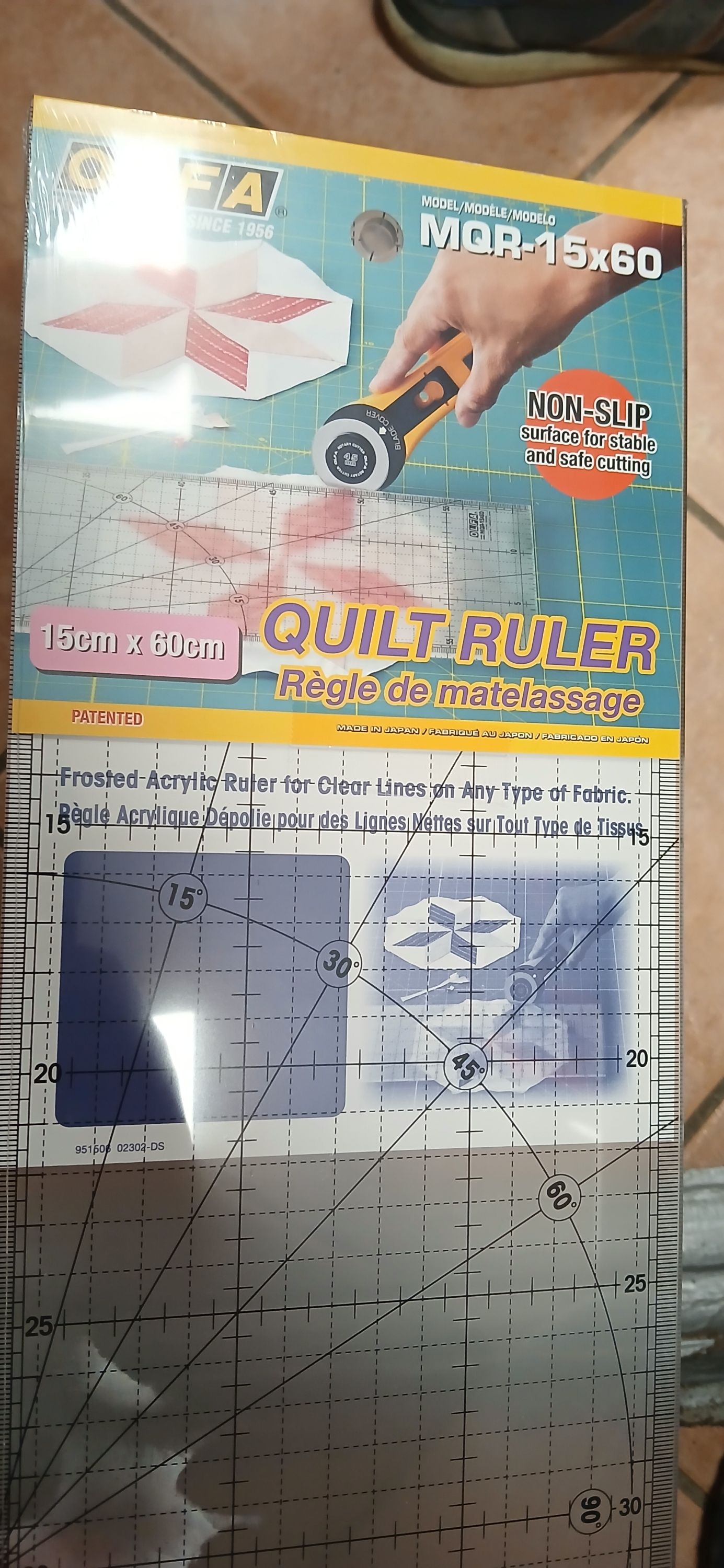 Olfa Műanyag vonalzó MQR-15x600 termék fő termékképe