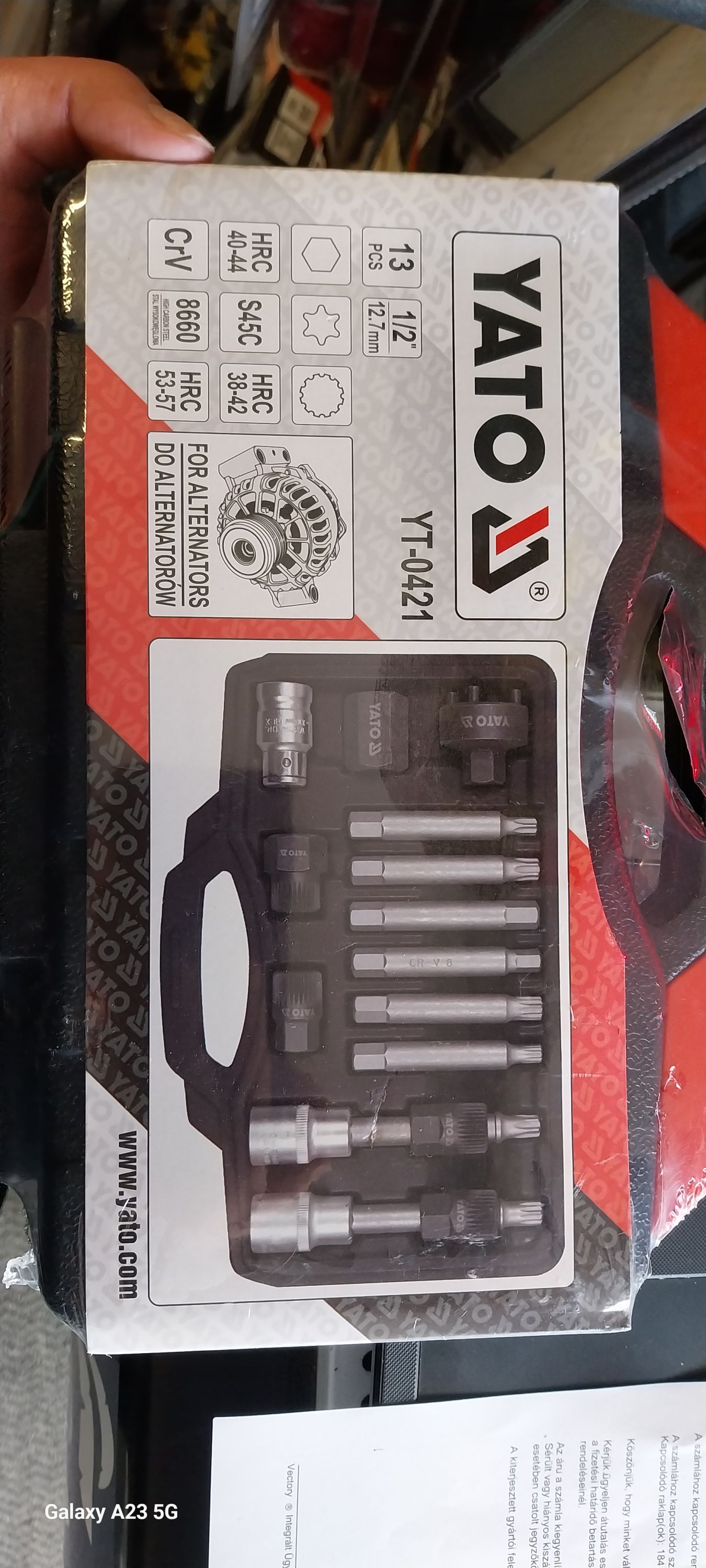 YATO Generátor szerszámkészlet 13 db-os termék fő termékképe