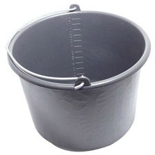 Habarcsos vödör; 12 liter,fekete műanyag termék fő termékképe