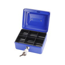 EXTOL Pénzkazetta, 2db kulccsal, változó színekben, festett acél ; 152×118×80/0,8mm termék fő termékképe