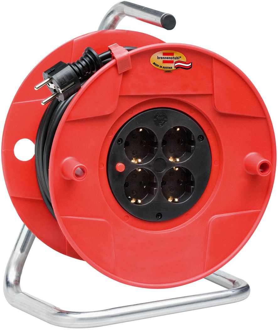 Brennenstuhl kábeldobos hosszíbtó műanyag dobos 25méter 4foglalatos IP20 termék fő termékképe