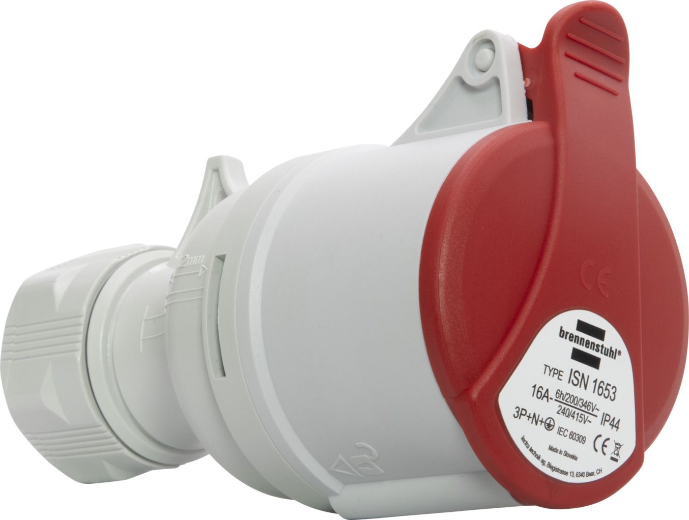 Brennenstuhl dugalj CEE csatlakozó 400V/16A kültéri használatra (IP44, csavarozható csatlakozástechnikával, 5 pólusú) termék fő termékképe