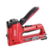 EXTOL Tűzőgép 10,6 és 11,3mm×6-14mm, kapcsok, U-szeg és szeg,4-az-1-ben funkció; festett ALU ház, biztonsági zár termék fő termékképe