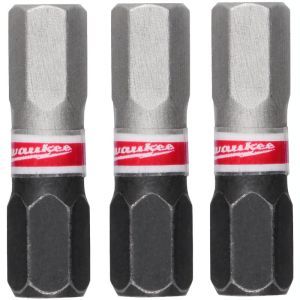 Milwaukee Shockwave Impact Duty™ csavarozó bit, 25 mm, Hex 8 mm, 3 db/bliszter termék fő termékképe
