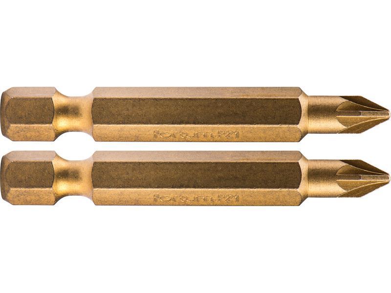 Fortum Behajtóhegy PZ, 2 db, S2 acél, Titanium bevonat; PZ 1×50mm, bliszteren termék fő termékképe