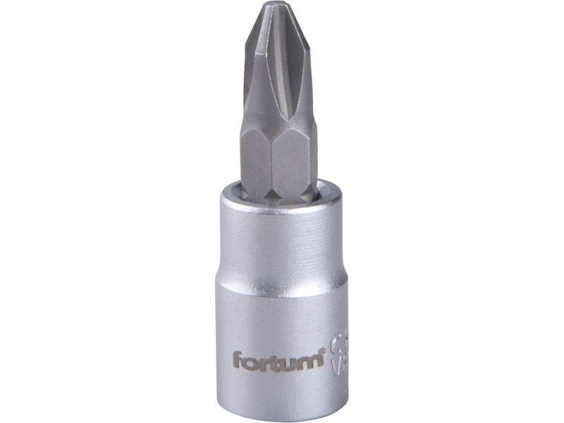 Fortum bitdugófej PH bittel, 61CrV5/S2, mattkróm; PH2, 1/4" FORTUM termék fő termékképe