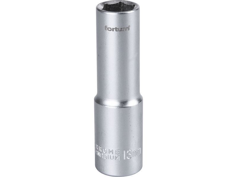 Fortum dugófej, hosszított, 1/2", 13mm, 61CrV5, mattkróm, 77mm hosszú FORTUM termék fő termékképe