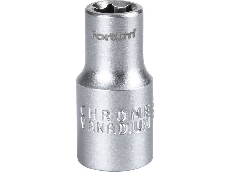 Fortum dugófej, 1/4", 5,5mm, 61CrV5, mattkróm, 25mm hosszú FORTUM termék fő termékképe