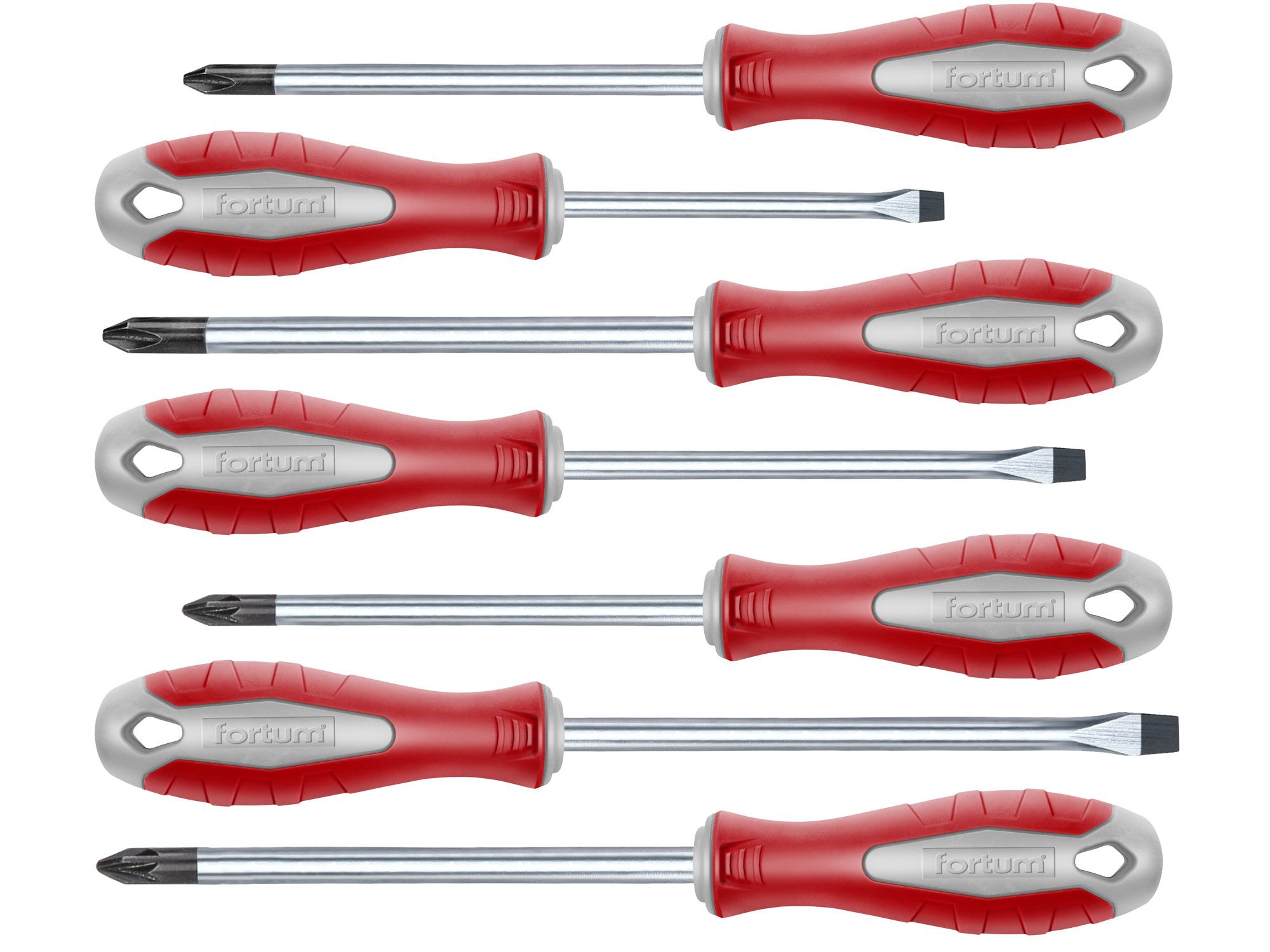 Fortum Csavarhúzó  készlet, 7db; lapos,csillag termék fő termékképe