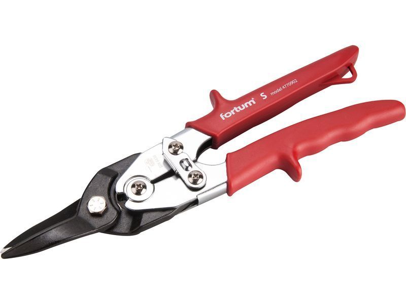 Fortum Lemezvágó olló egyenes vágáshoz, 255mm, CrMoV, áttételes, HRC 60-62, Tüv/GS, DIN 6438 FORTUM termék fő termékképe