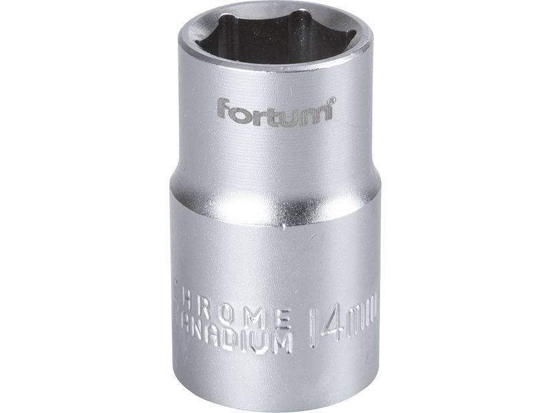 Fortum dugófej, 1/2", 14mm, 61CrV5, mattkróm, 38mm hosszú FORTUM termék fő termékképe